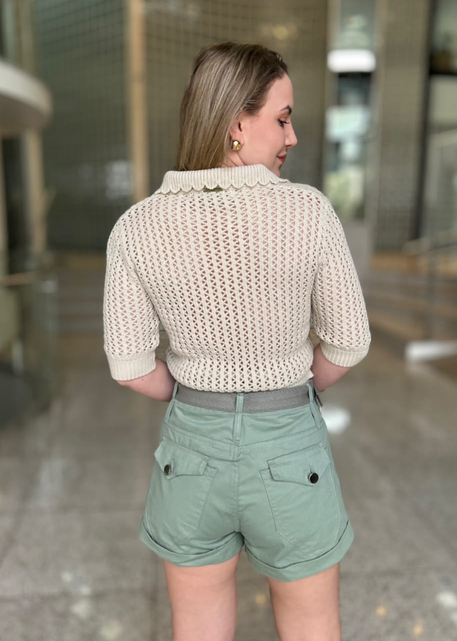 BLUSA TRICO GOLA POLO RENDA LANÇA PERFUME BLUSA TRICO GOLA POLO RENDA LANÇA PERFUME