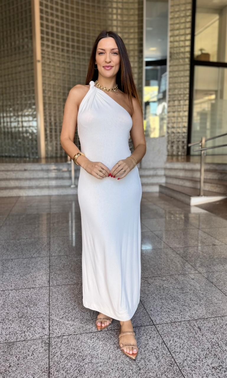 VESTIDO MALHA NO OFF WHITE ANIMALE VESTIDO MALHA NO OFF WHITE ANIMALE