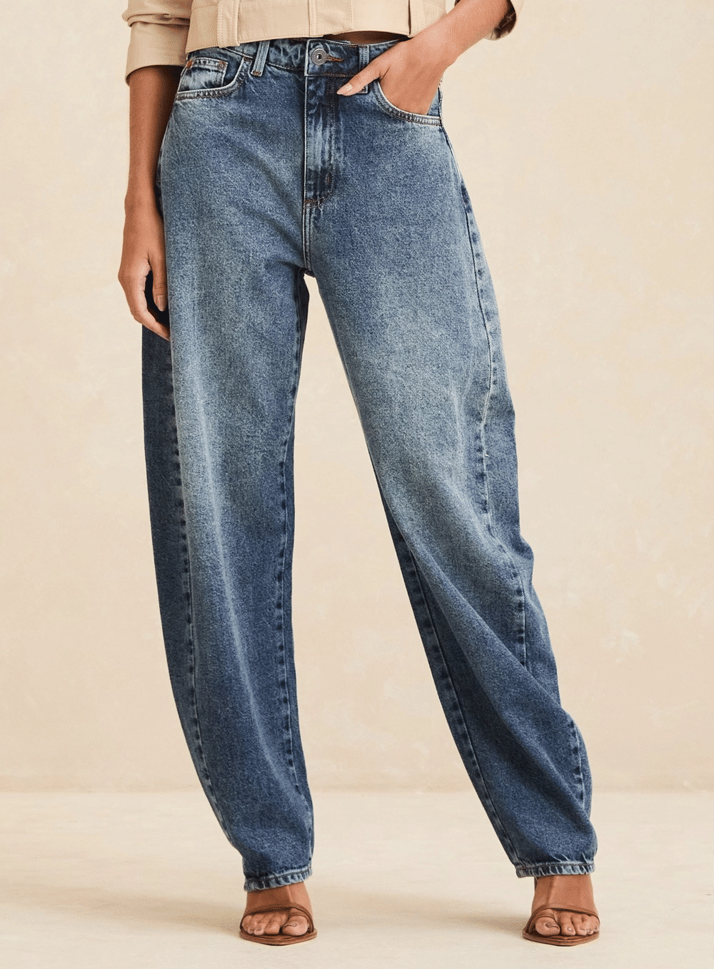 CALCA JEANS BARREL INDIGO FORUM CALCA JEANS BARREL INDIGO FORUM