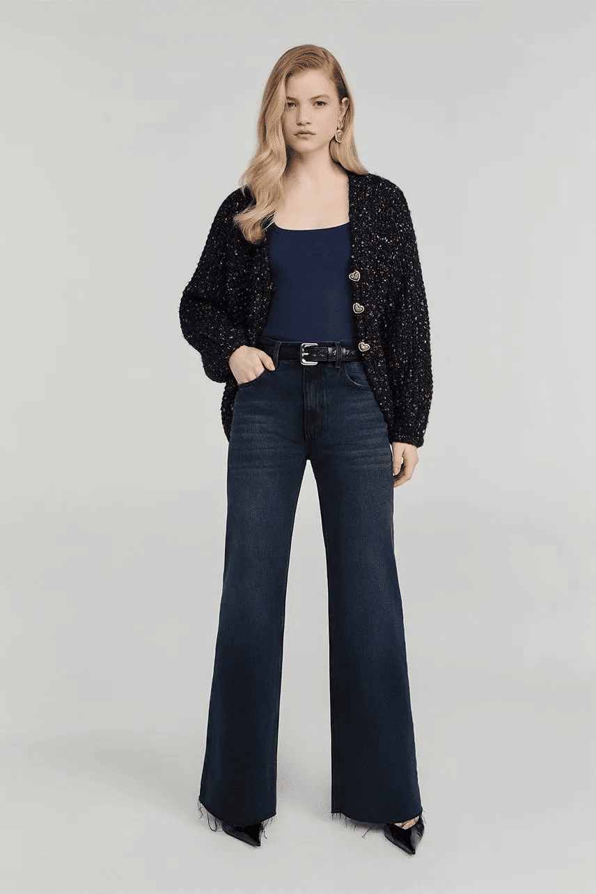 CASAQUETO TRICOT VERA PRETO MULTICOLORS ROSA NV CASAQUETO TRICOT VERA PRETO MULTICOLORS ROSA NV