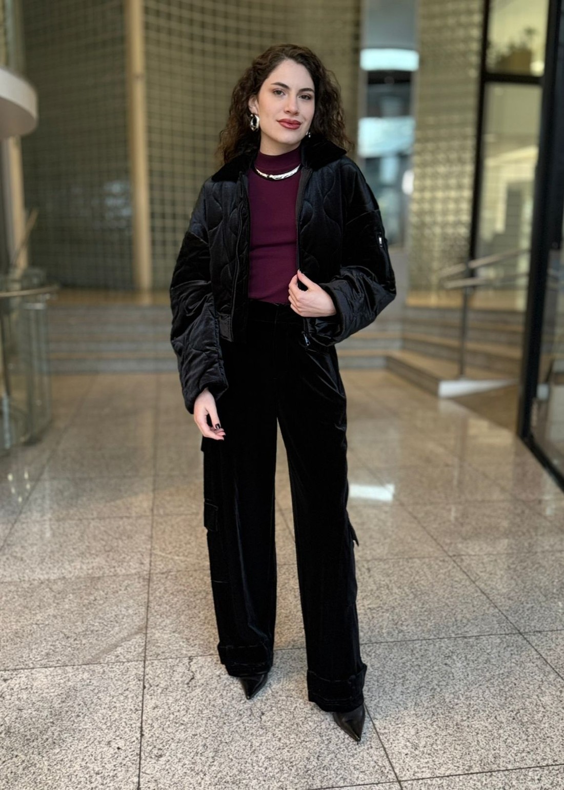 CALCA VELVET PRETO JOHN JOHN CALCA VELVET PRETO JOHN JOHN
