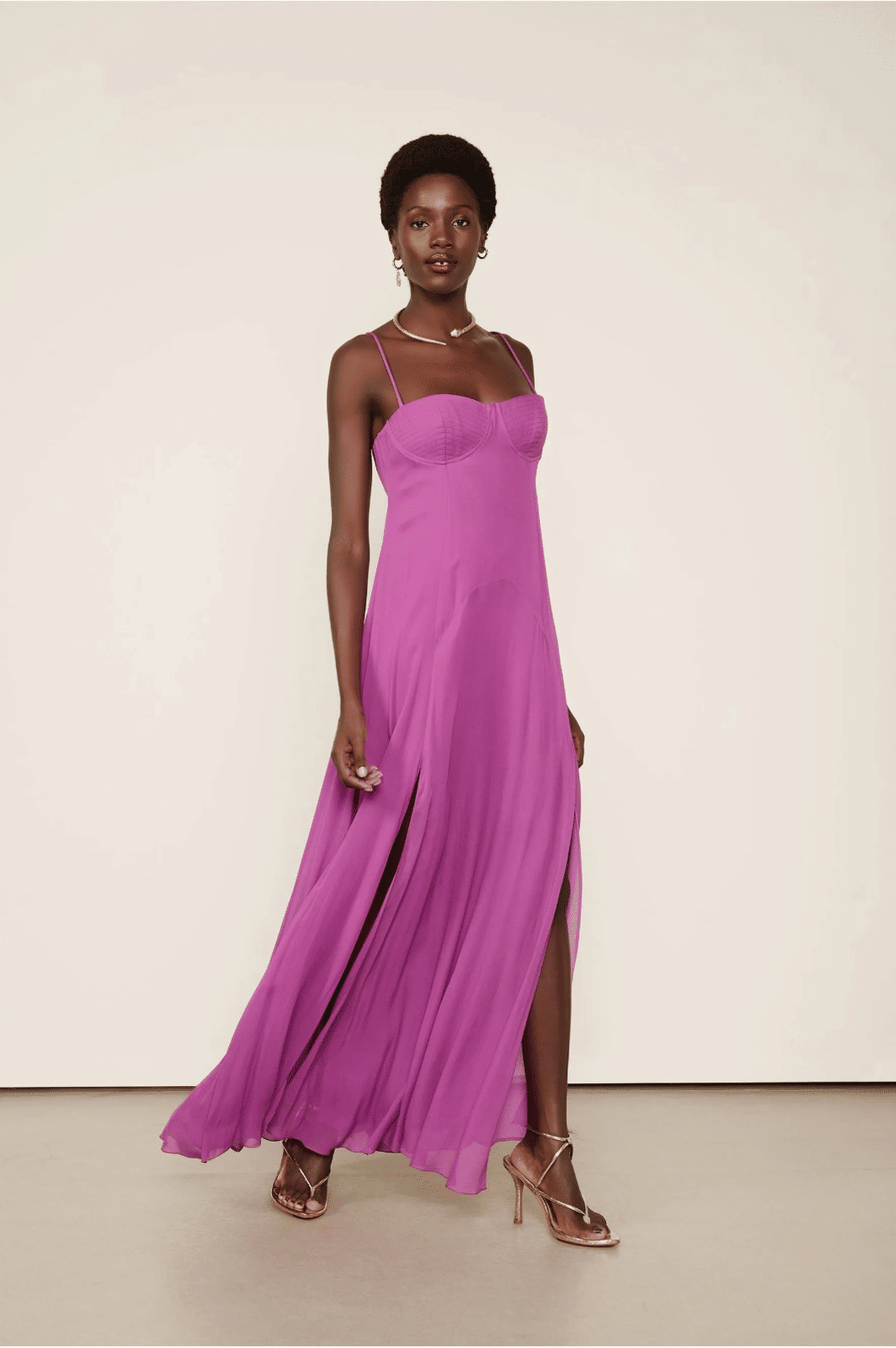 VESTIDO LONGO PESPONTO ANIMALE VESTIDO LONGO PESPONTO ANIMALE