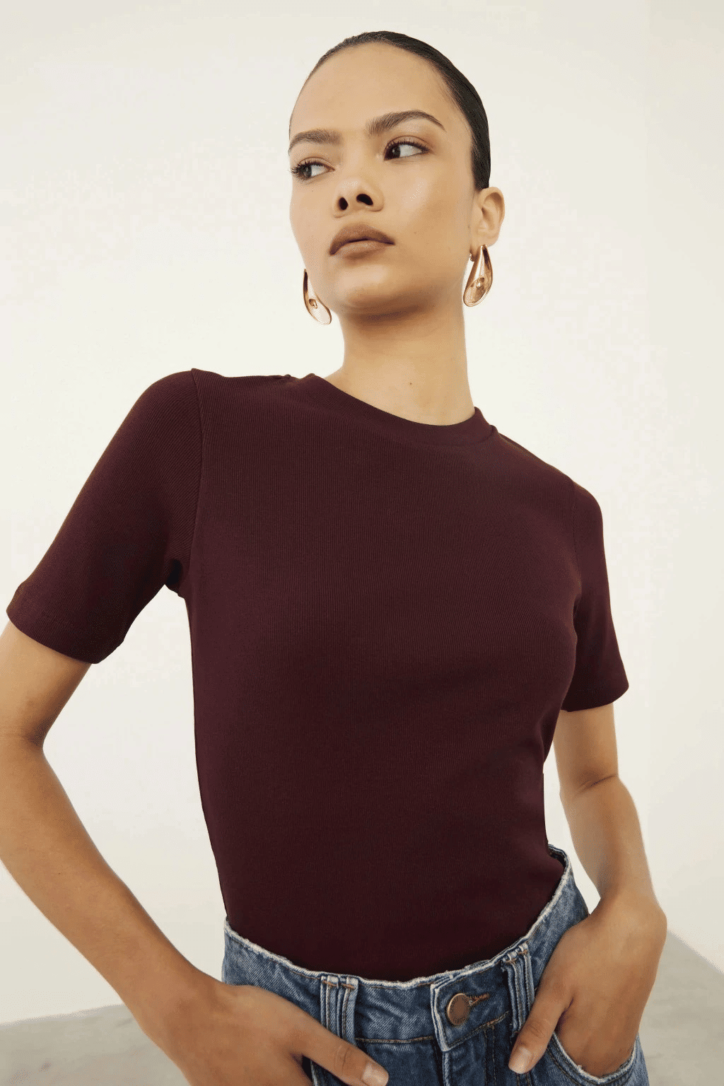 BLUSA THALLY VINHO ESCURO BLUSA THALLY VINHO ESCURO