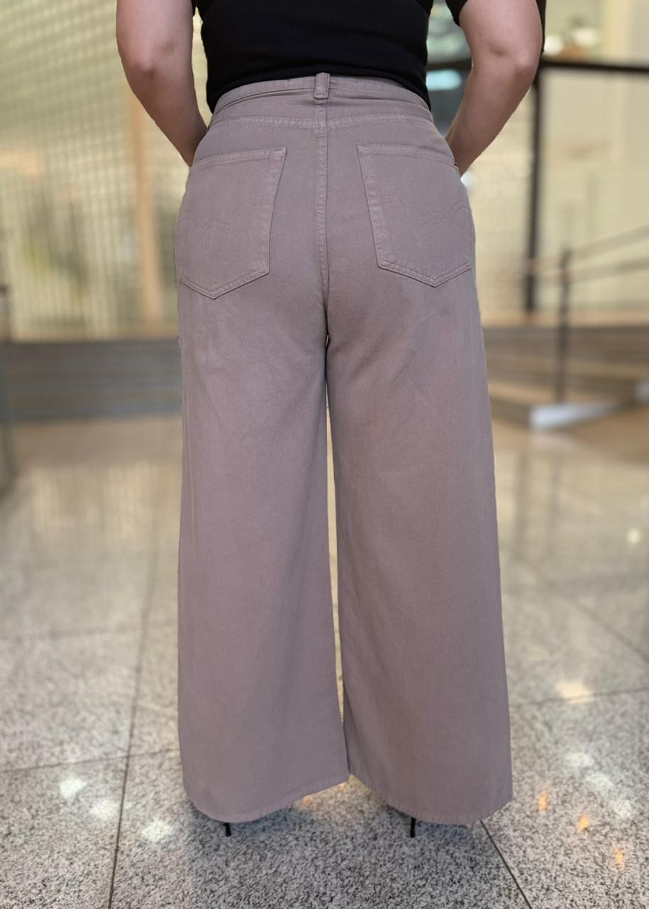 CALCA SARJA BAGGY MARROM NOZ MOSCADA FORUM