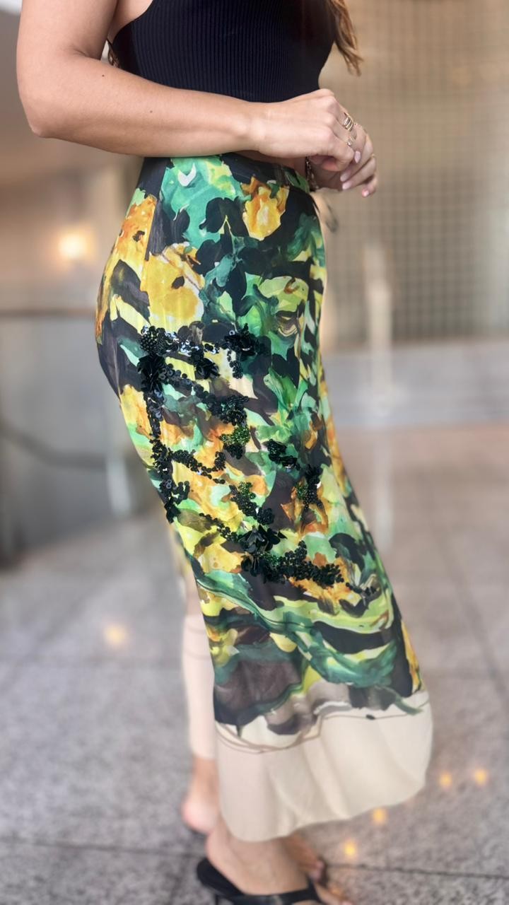 SAIA MIDI PAREO FLORAL MAKI ANIMALE SAIA MIDI PAREO FLORAL MAKI ANIMALE