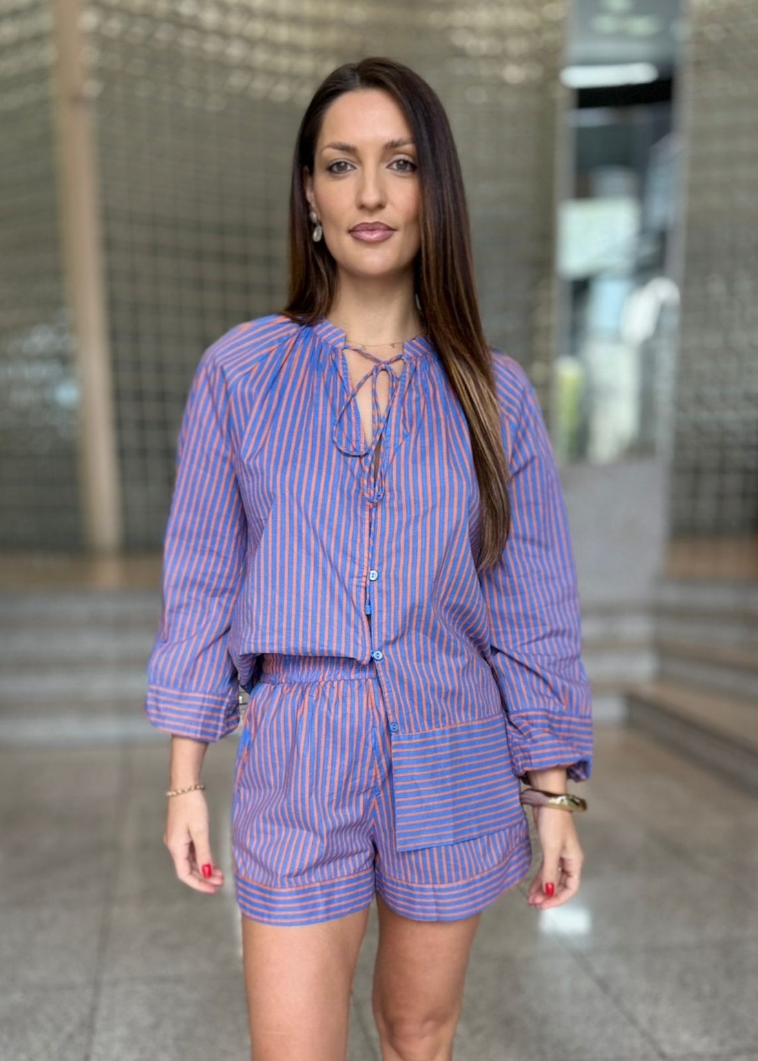 CAMISA VOIL LISTRADO ANIMALE CAMISA VOIL LISTRADO ANIMALE