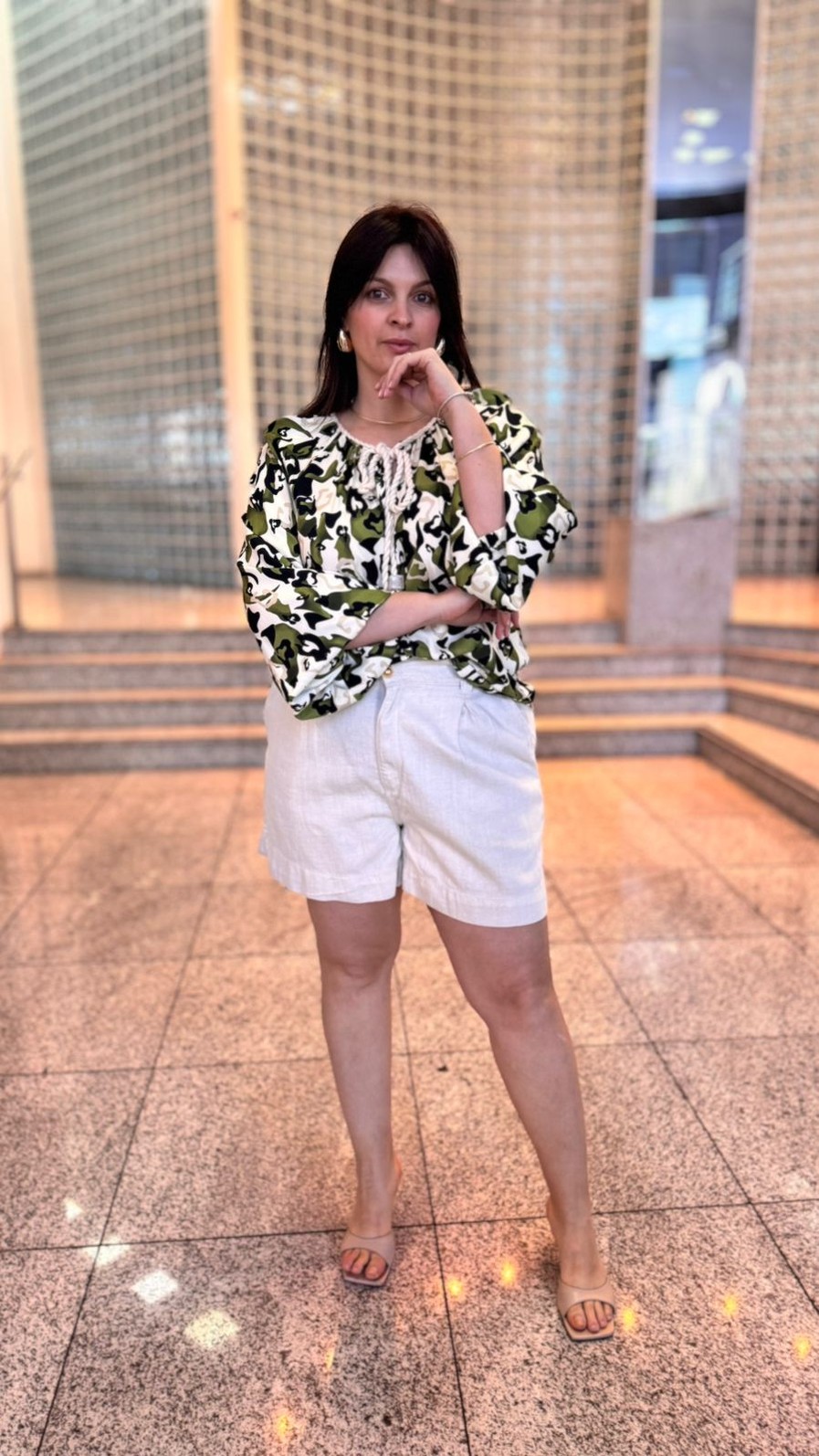 BERMUDA SARJA  ALFAIATARIA SUPER HIGH LANÇA PERFUME BERMUDA SARJA  ALFAIATARIA SUPER HIGH LANÇA PERFUME