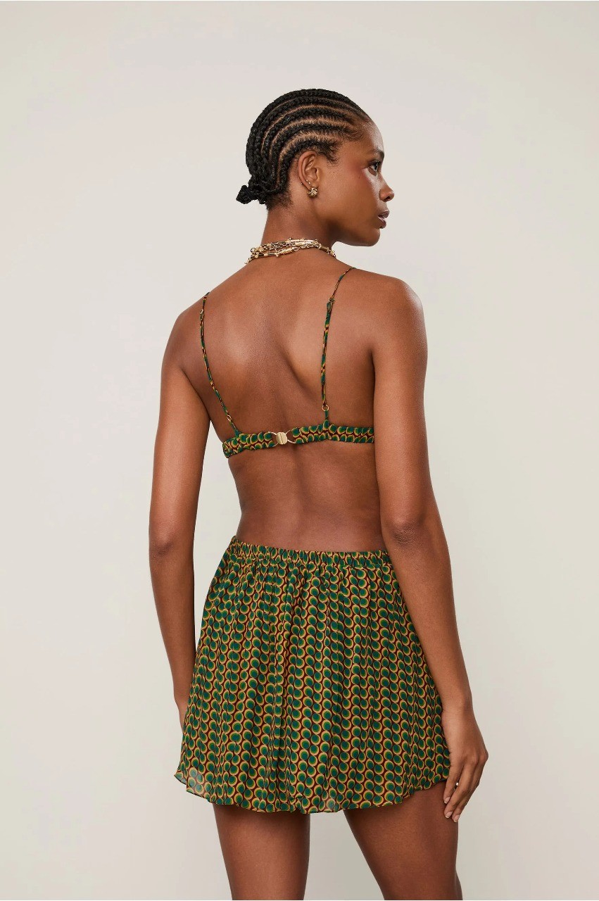 CAMISA COM TOP BABADOS GEO PALETINE COLOR ANIMALE CAMISA COM TOP BABADOS GEO PALETINE COLOR ANIMALE