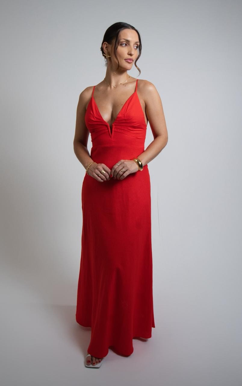 VESTIDO DE LINHO VESTIDO DE LINHO