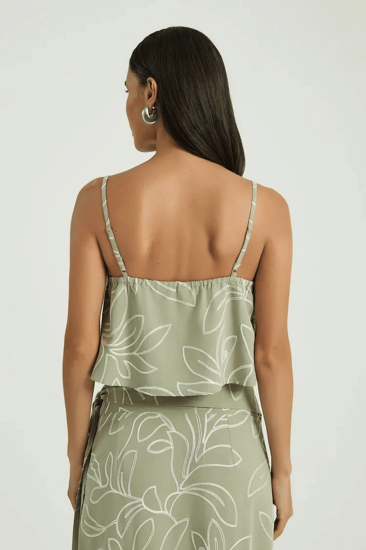 CAMISETA  AMPLA  BORDADA  VERDE ALECRIM MY PLACE CAMISETA  AMPLA  BORDADA  VERDE ALECRIM MY PLACE