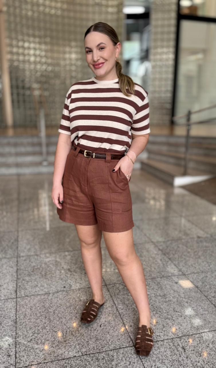 SHORTS BELLAH MARROM