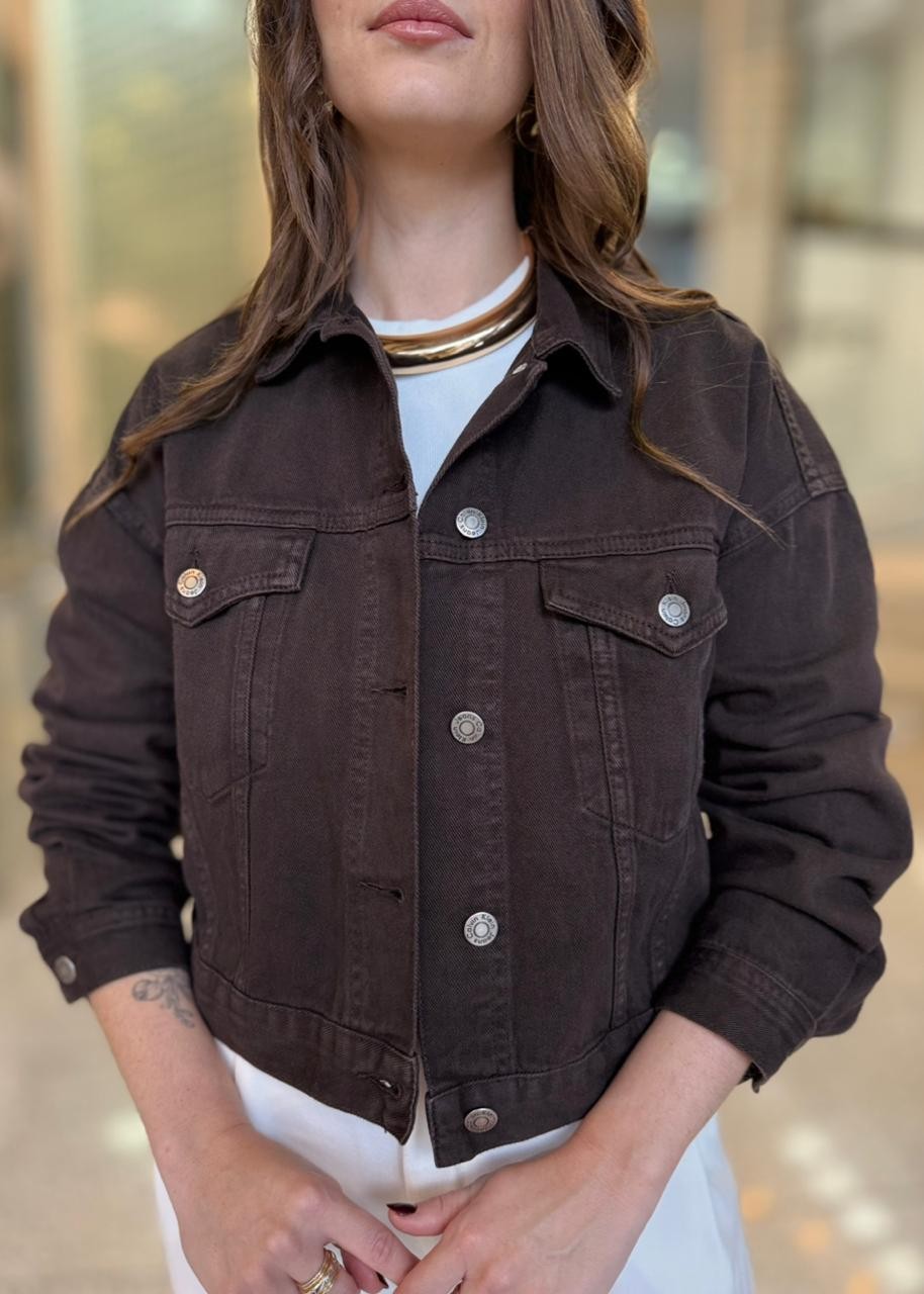 JAQUETA COLOR OVER MARROM CALVIN KLEIN