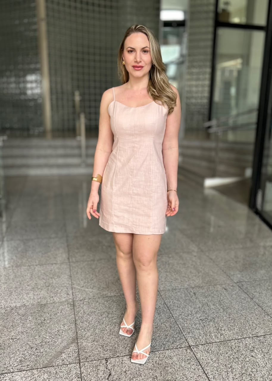VESTIDO RAMIE ELASTICO COSTAS ROSÊ VESTIDO RAMIE ELASTICO COSTAS ROSÊ