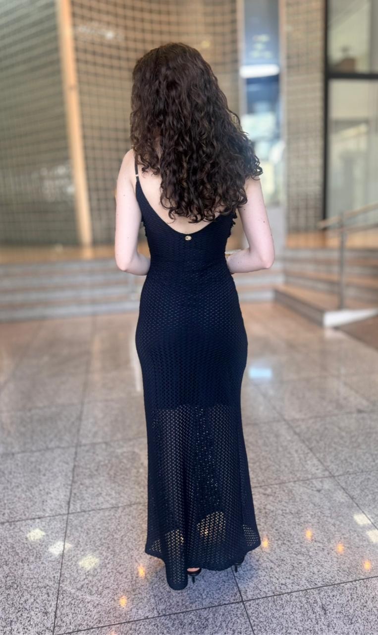 VESTIDO SUPER MIDI DE ALÇAS COM APLICAÇÃO LANÇA PERFUME VESTIDO SUPER MIDI DE ALÇAS COM APLICAÇÃO LANÇA PERFUME