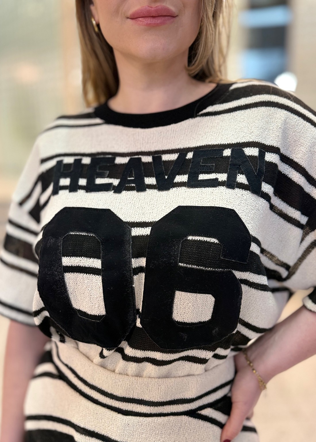 T SHIRT HEAVEN KNIT LISTRADO JOHN JOHN T SHIRT HEAVEN KNIT LISTRADO JOHN JOHN