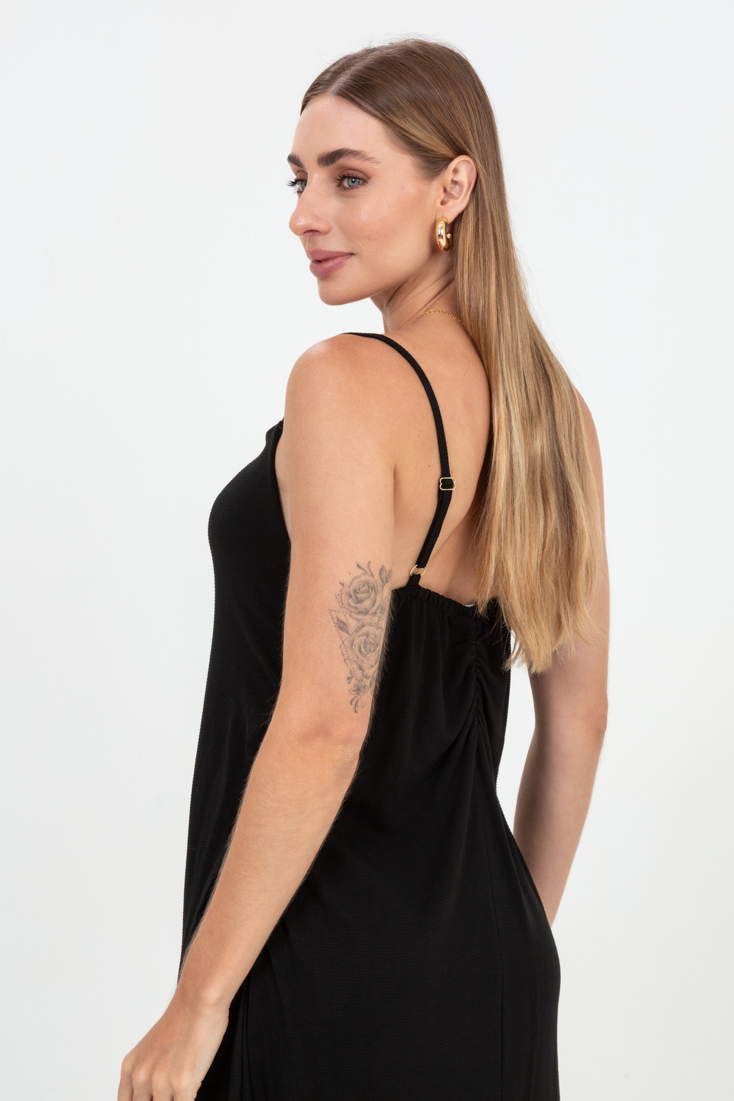 Vestido de Alça e Franzido Sóror Vestido de Alça e Franzido Sóror