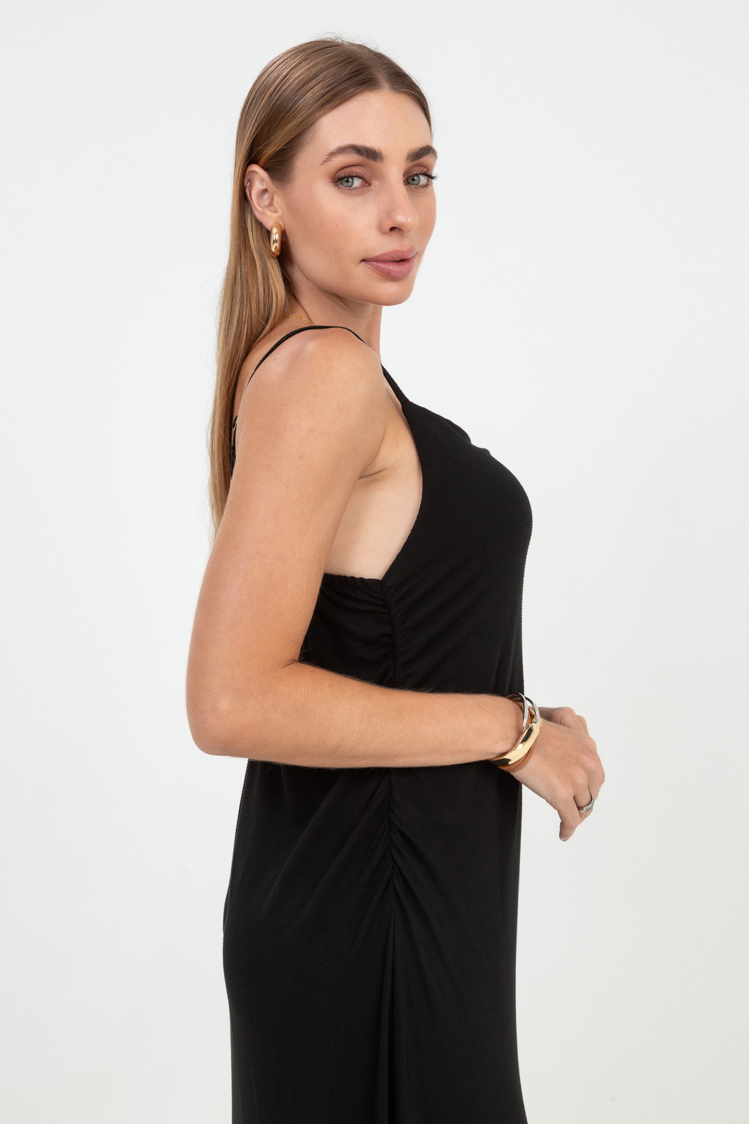 Vestido de Alça e Franzido Sóror Vestido de Alça e Franzido Sóror