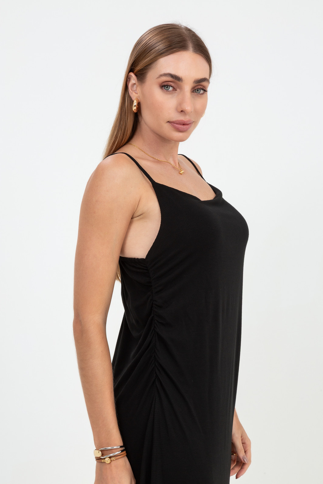 Vestido de Alça e Franzido Sóror Vestido de Alça e Franzido Sóror