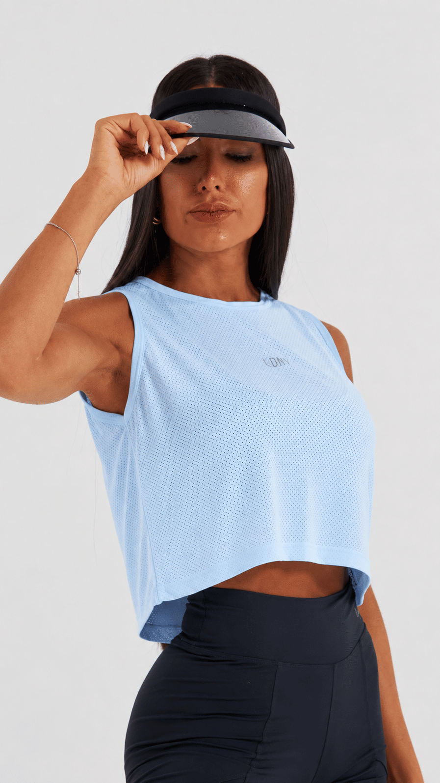 Cropped Dryfit Azul Celeste Cropped Dryfit Azul Celeste