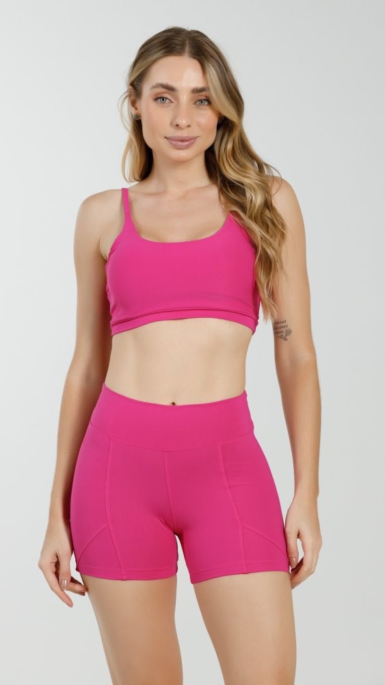 Conjunto Shorts Rosa Hot