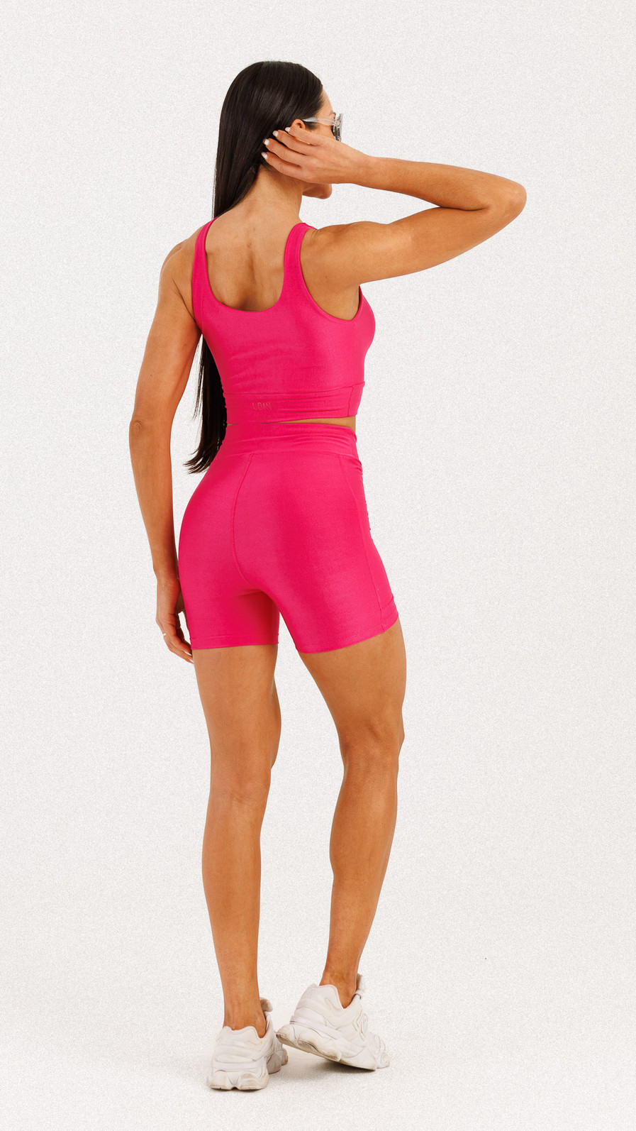 Shorts Canelado com Bolso Rosa Ruby Shorts Canelado com Bolso Rosa Ruby