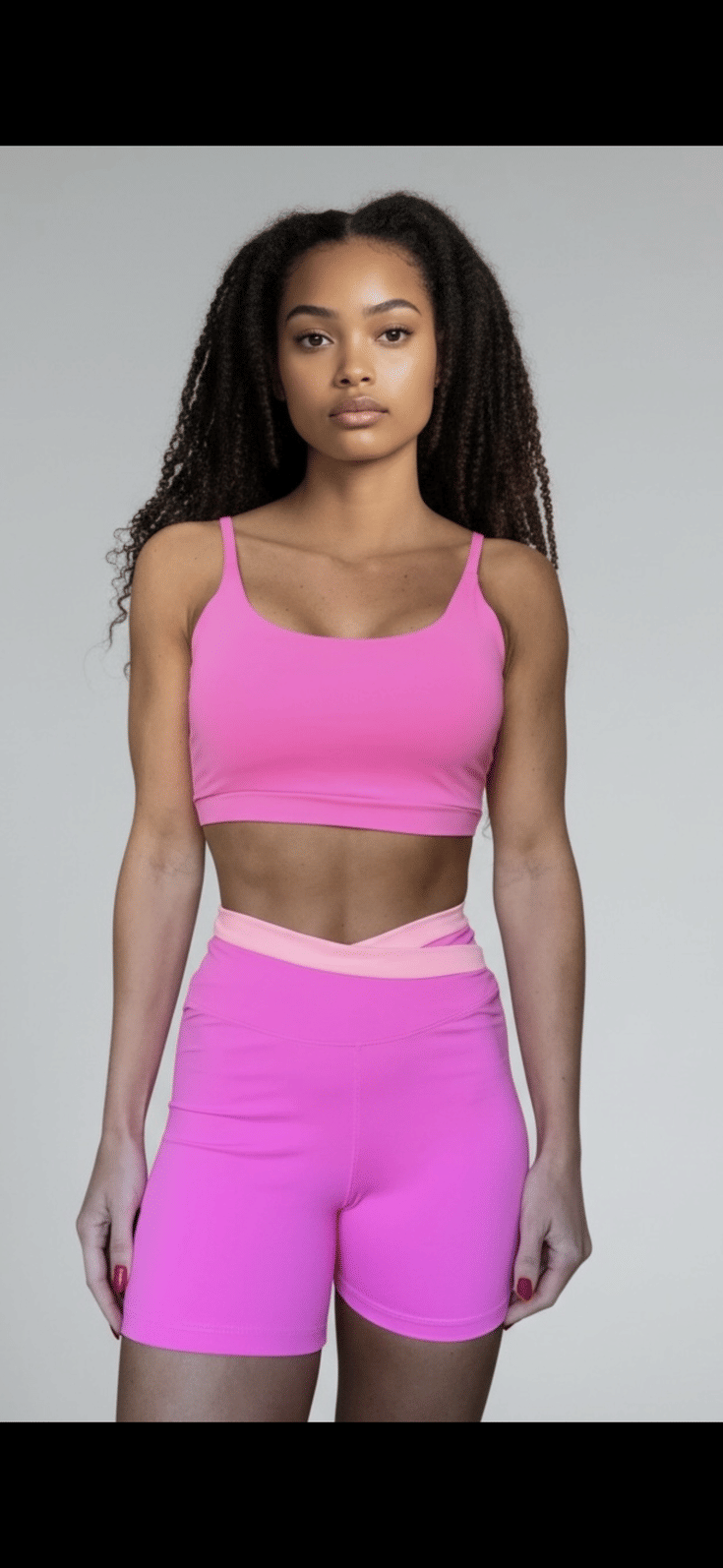 Top Ane Alça Fina Rosa Chiclete Top Ane Alça Fina Rosa Chiclete