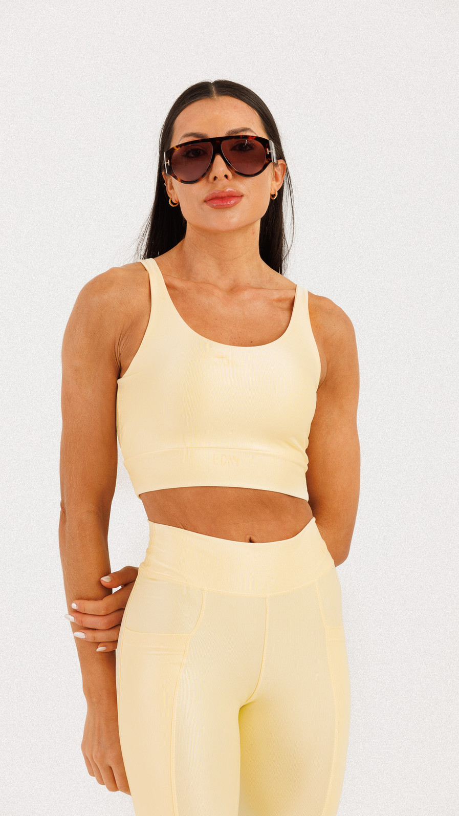 Top Alongado Canelado Pearl Top Alongado Canelado Pearl