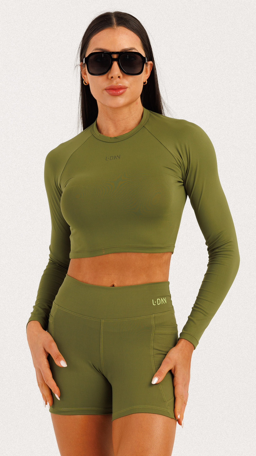 Blusa Manga Longa Verde Oliva Blusa Manga Longa Verde Oliva