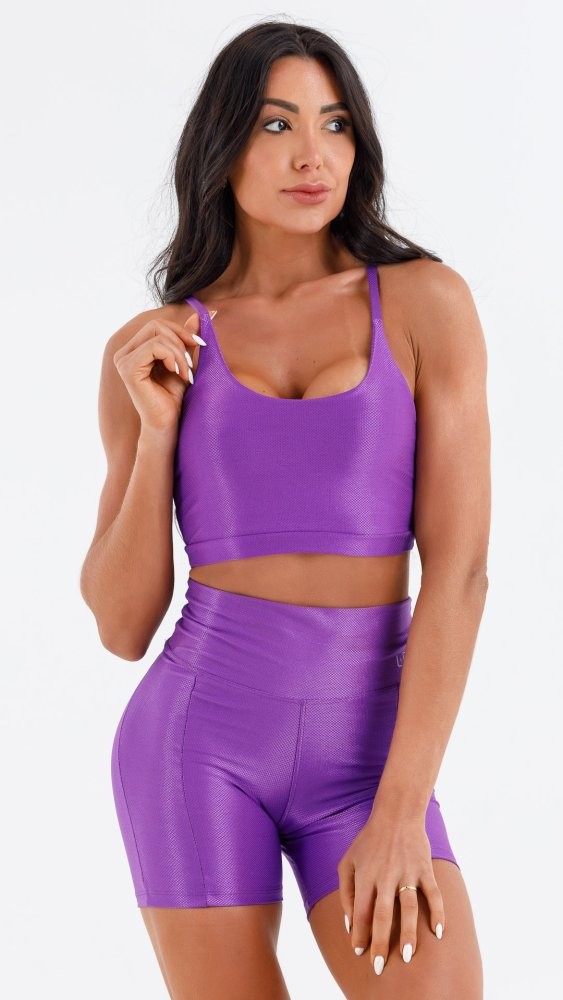 Top Nalu Shine Roxo Diva Top Nalu Shine Roxo Diva