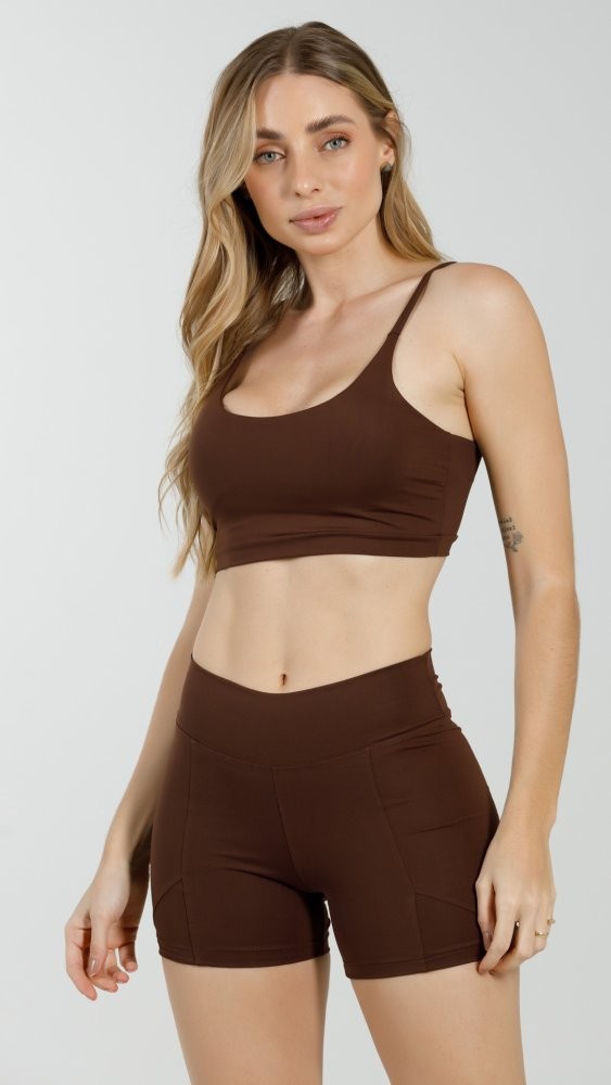 Conjunto Shorts Coffe