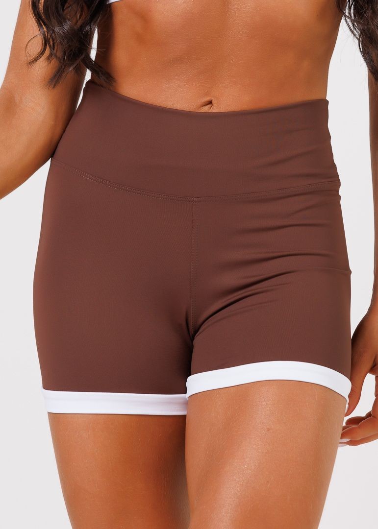 Shorts Maju Toffe e Branco Shorts Maju Toffe e Branco