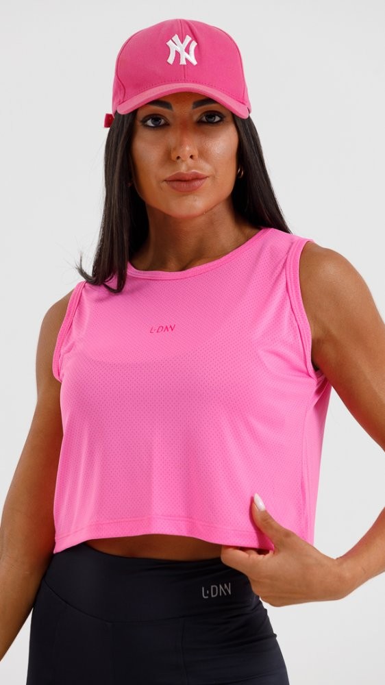 Cropped Dryfit Rosa Chicletes Cropped Dryfit Rosa Chicletes
