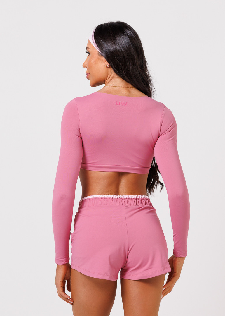 Conjunto Top + Shorts Duplo Bela Rosa (PRÉ VENDA - 05/05)