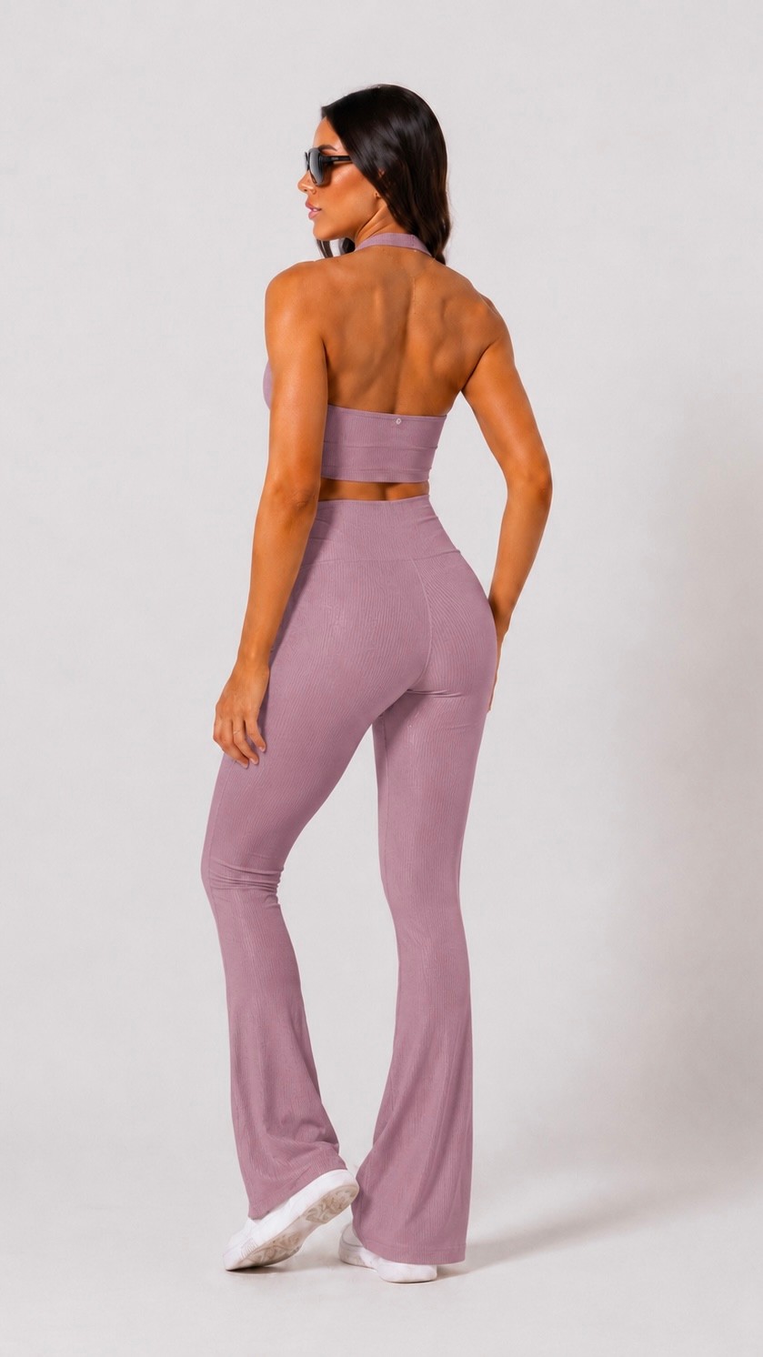 Legging Flare Canelado Aurora Rose Malva (‼️Envio 7/7) Legging Flare Canelado Aurora Rose Malva (‼️Envio 7/7)