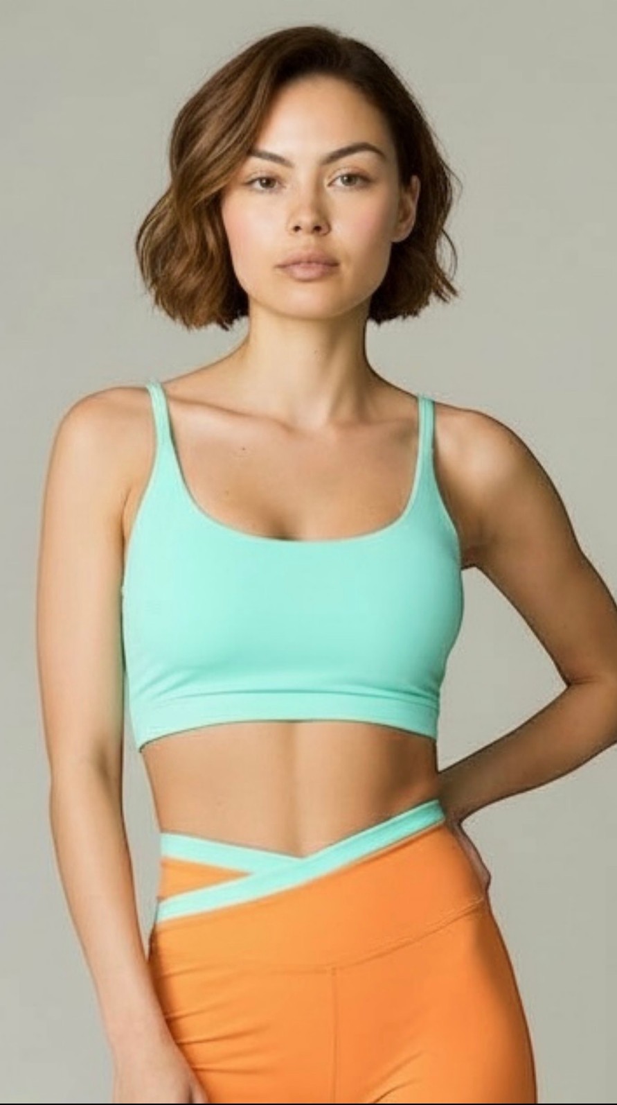 Top Ane Alça Fina Verde Matcha Top Ane Alça Fina Verde Matcha