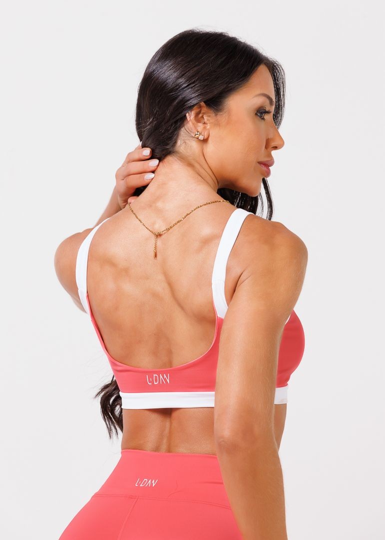 Top Maju Laranja Sunset e Branco Top Maju Laranja Sunset e Branco