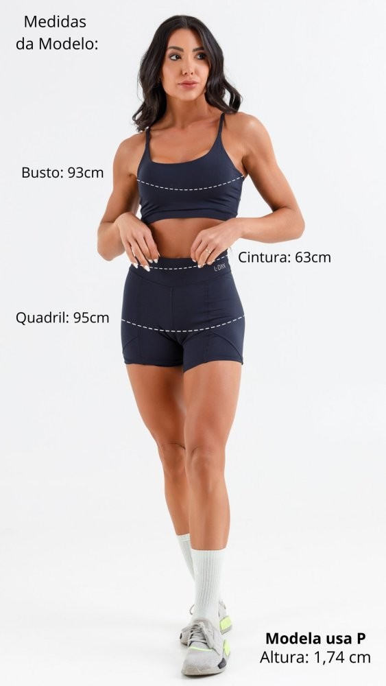 Shorts Mari Roxo Diva e Laranja Colombiana