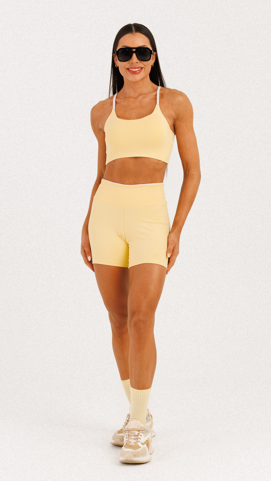 Shorts Cali Manteiga e Branco