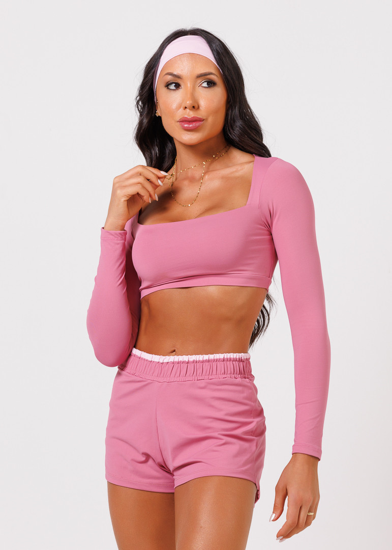 Conjunto Top + Shorts Duplo Bela Rosa (PRÉ VENDA - 05/05)