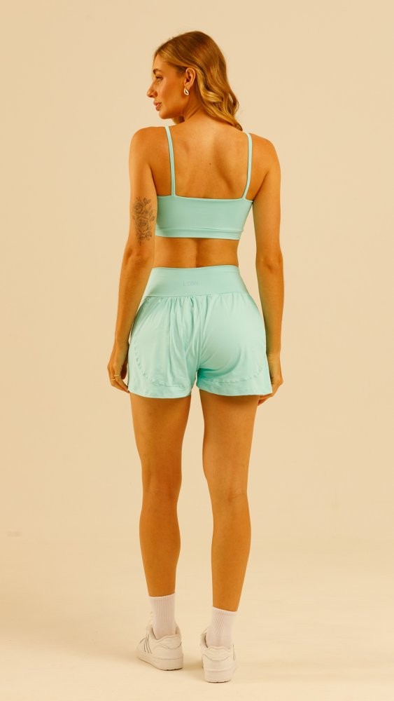 Shorts duplo com Bolso Eva Azul Atlantis Shorts duplo com Bolso Eva Azul Atlantis