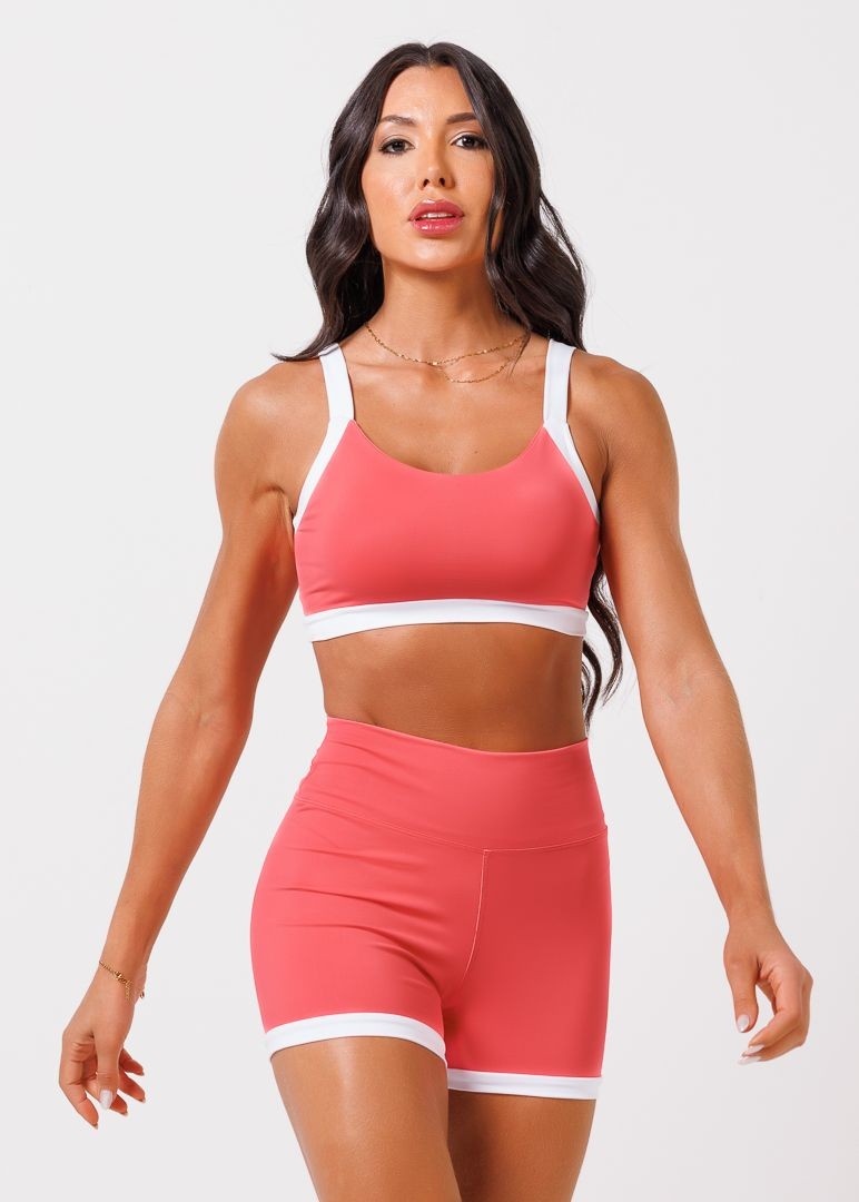 Top Maju Laranja Sunset e Branco Top Maju Laranja Sunset e Branco