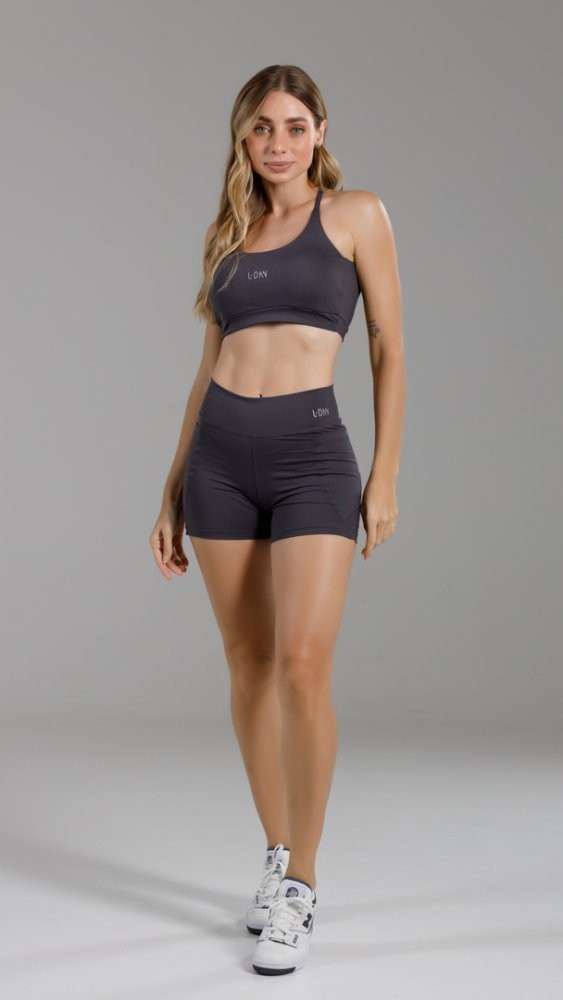 Shorts Isa Cinza Granada Shorts Isa Cinza Granada