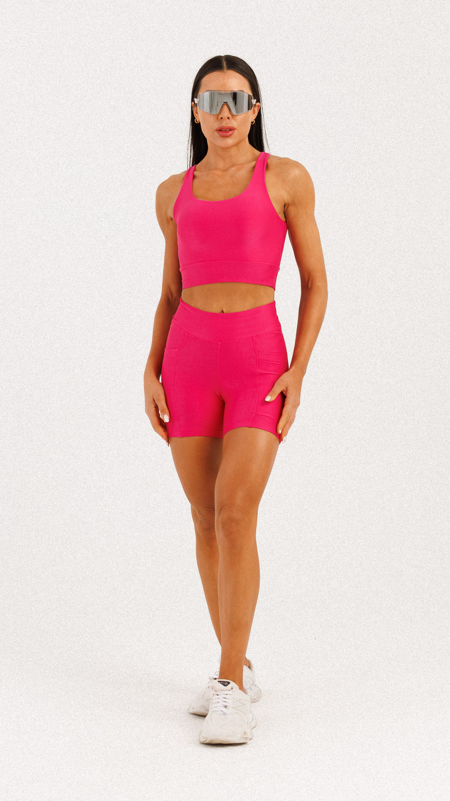 Top Alongado Canelado Rosa Ruby Top Alongado Canelado Rosa Ruby