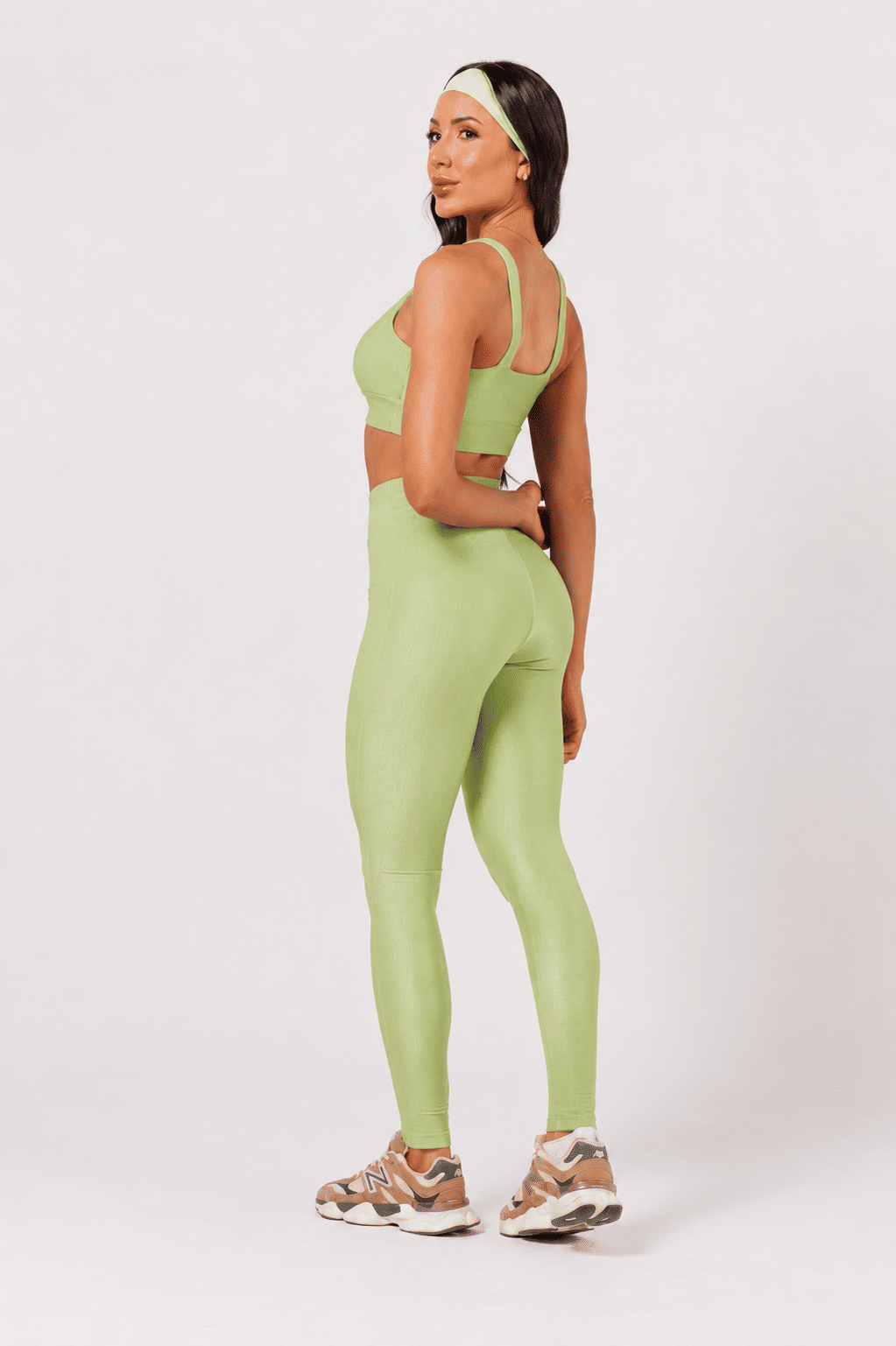 Legging com Bolso Canelado Verde Pistache (⚠️Envio 29/5)