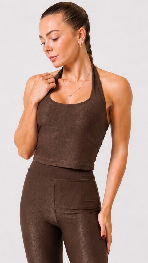 Blusa Frente Única Canelado Aurora Toffe