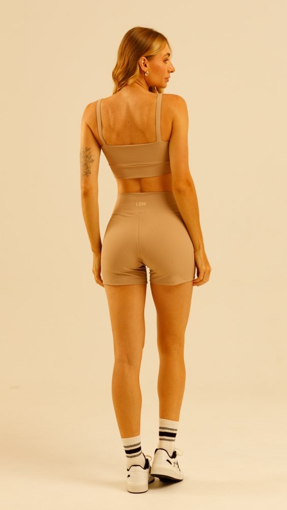 Shorts Matte Canelado Mocha Mousse Shorts Matte Canelado Mocha Mousse