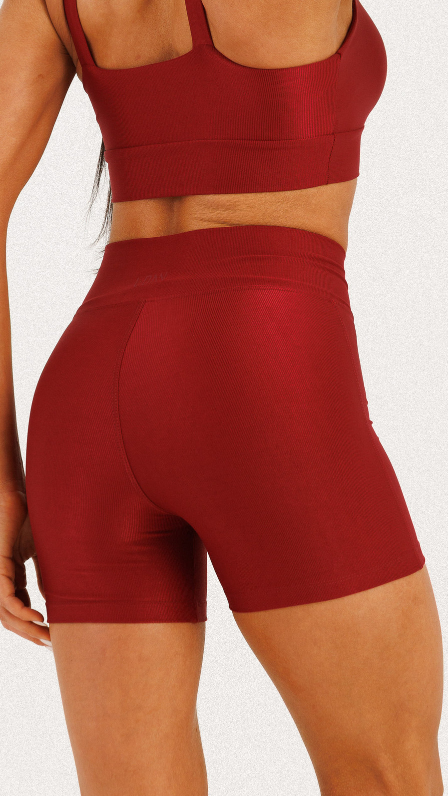 Shorts Canelado com Bolso Cereja Shorts Canelado com Bolso Cereja