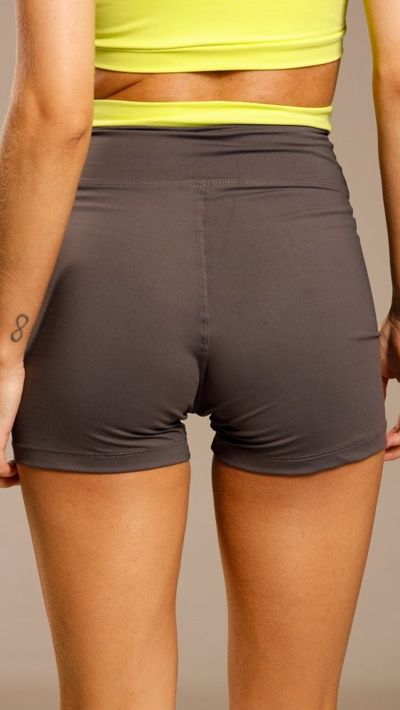 Shorts Madu Cinza Granada e Lima Shorts Madu Cinza Granada e Lima