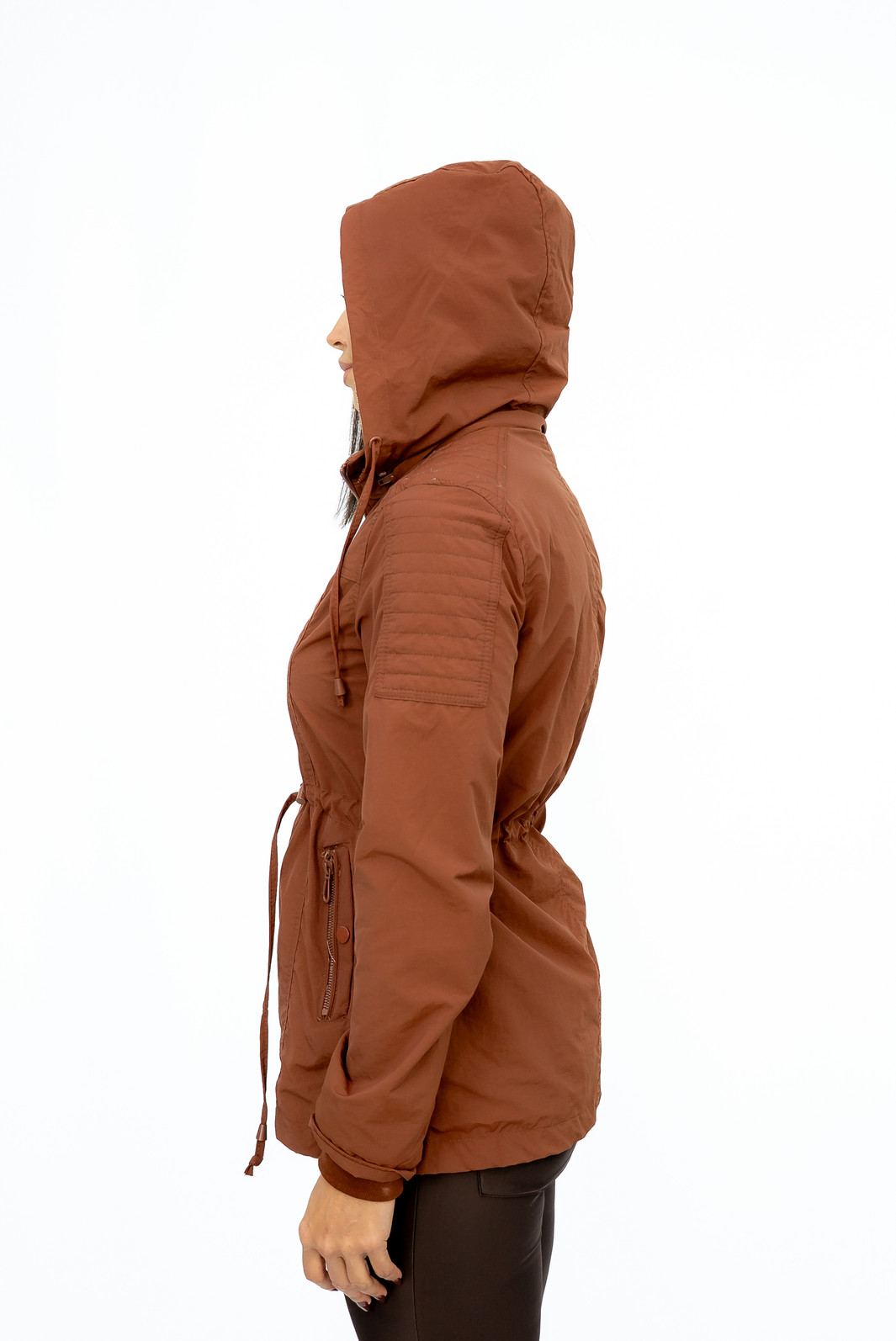 Parka Nylon Corta Vento Xadrez Coffee Parka Nylon Corta Vento Xadrez Coffee