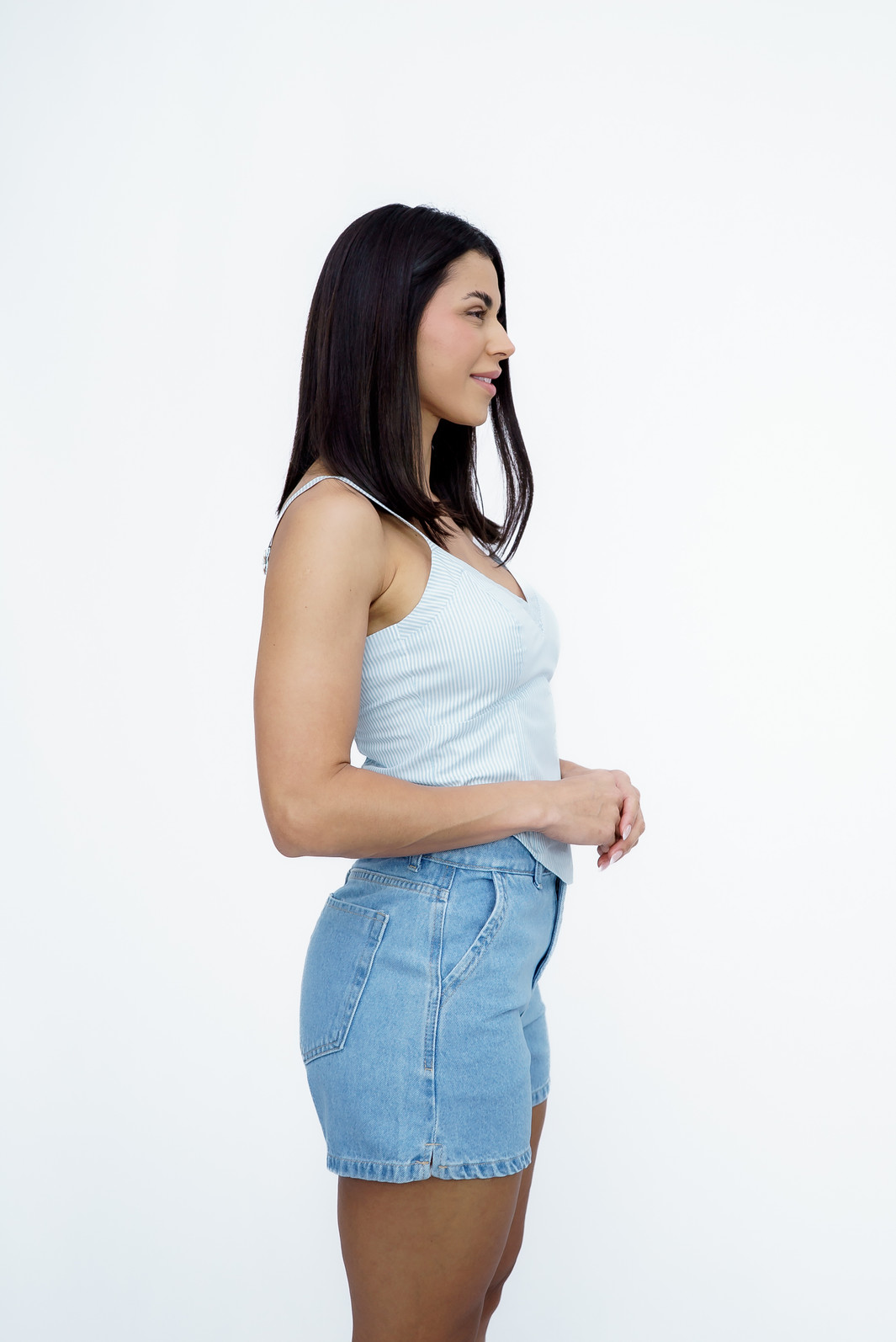 Shorts Jeans com Lenço estampado Jeans Bana Bana